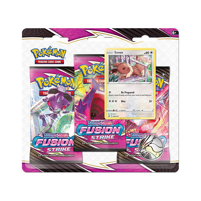 fusion strike triple pack blister trading cards