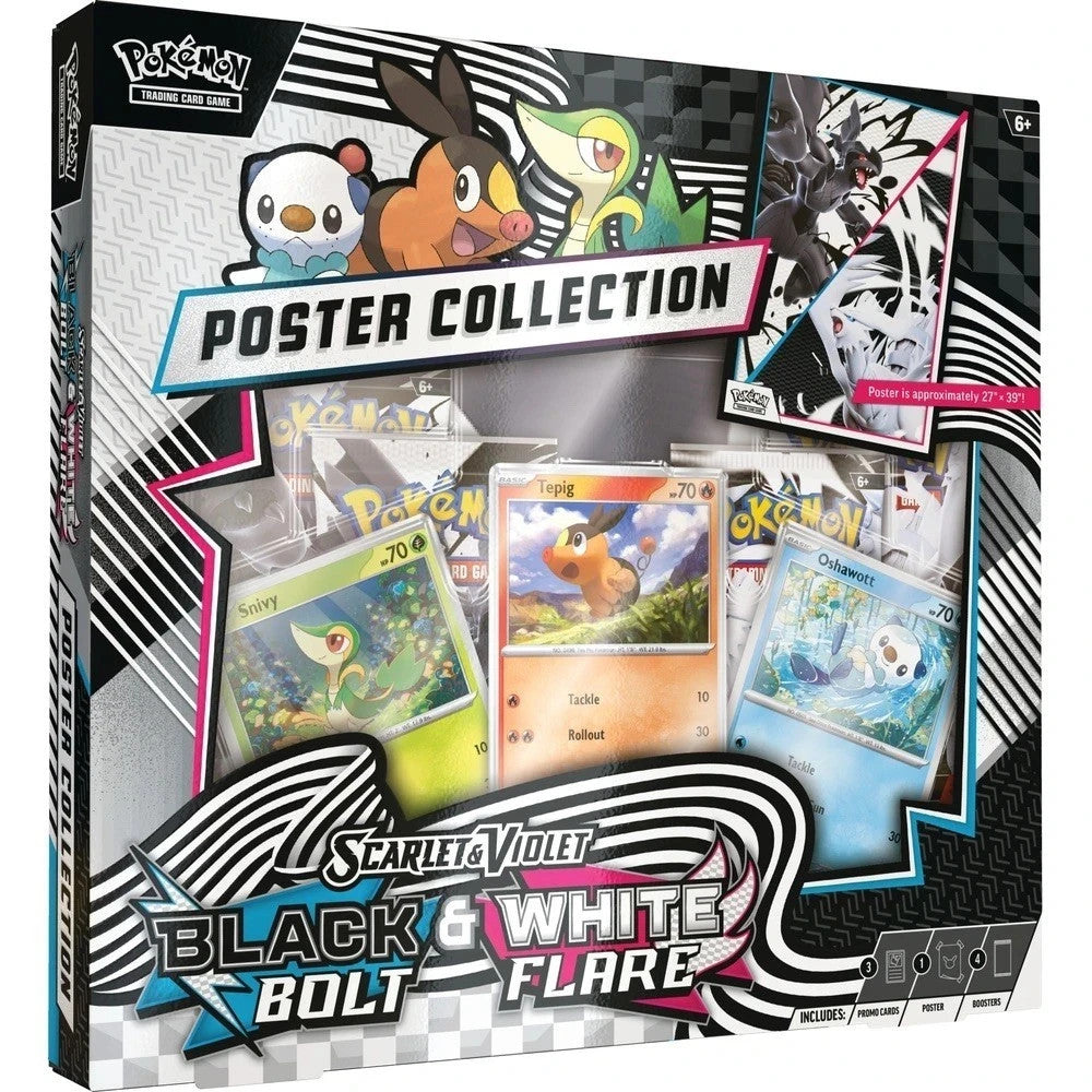 Pokemon Black Bolt and White Flare Poster collection box