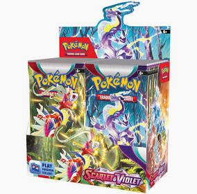 pokemon Scarlet and Violet booster box trading cards