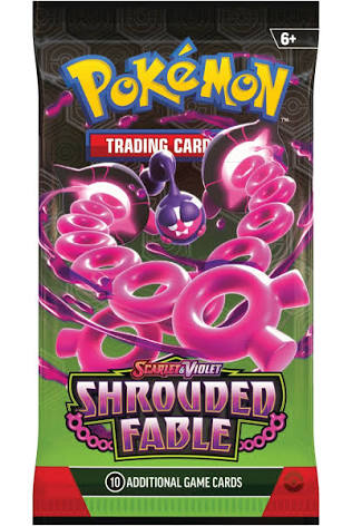 Pokemon Shrouded fable booster pack trading cards