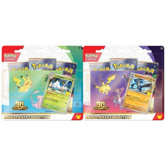 Pokemon 30th Anniversary Tech Sticker Collection - bundle