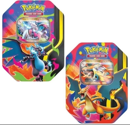 Pokemon TCG Charizard Ex Mega X/Y Tins bundle