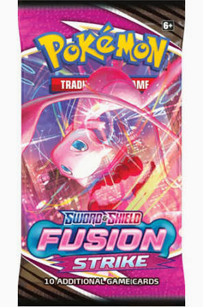 Pokemon Fusion Strike trading cards booster pack