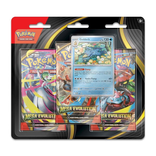 Pokemon Mega Evolutions Triple Pack Blister (Golduck)
