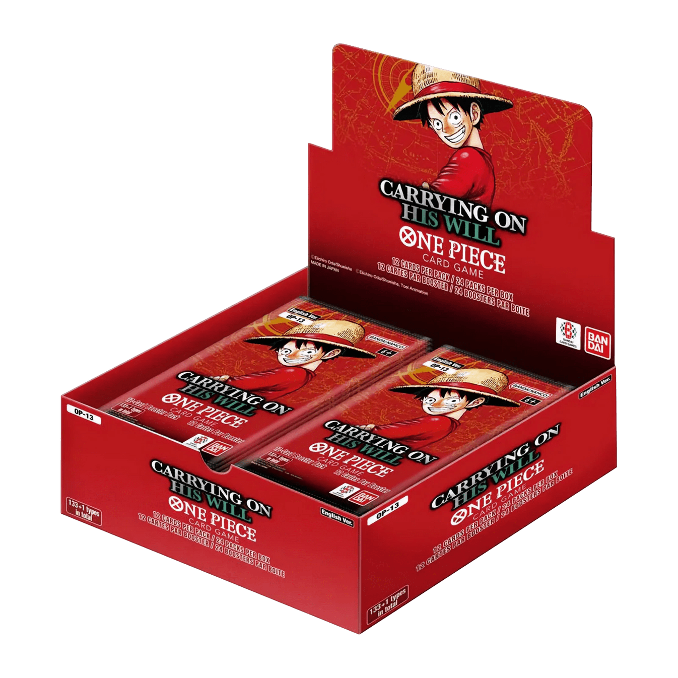 One Piece Op-13 Carrying On His Will Booster Box