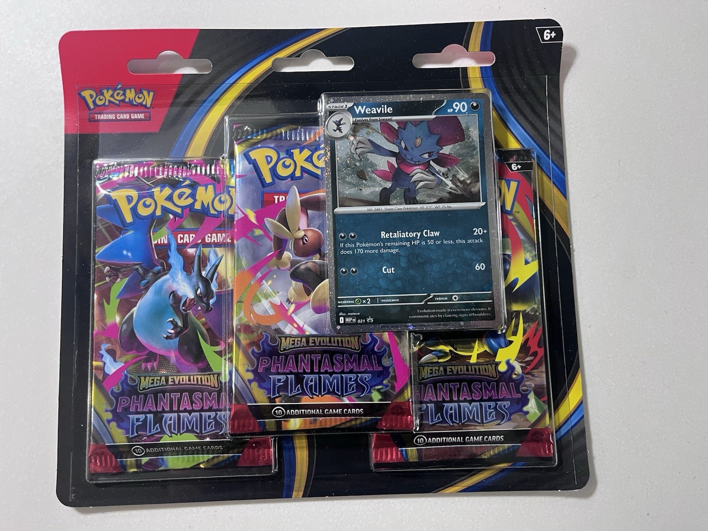 Phantasmal Flames Triple Blister pack (Weavile)